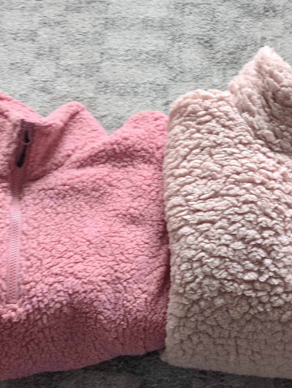 Woman's 2 Pink Sherpa Fleece Pullovers